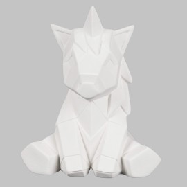 Ceramic Bisque Unicorn Facet-ini - Case of 6 Ceramic Bisque Unicorn Facet-ini - Case of 6